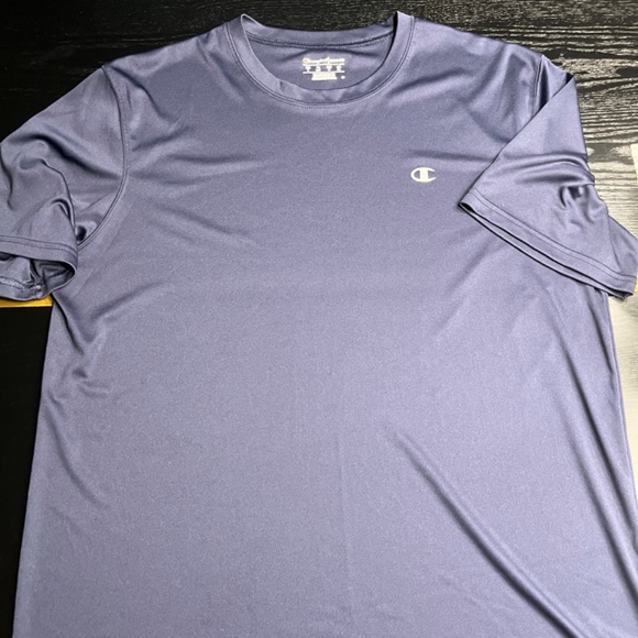 Champion Short Sleeve Shirt Navy Blue Size Large EUC - Picture 7 of 8